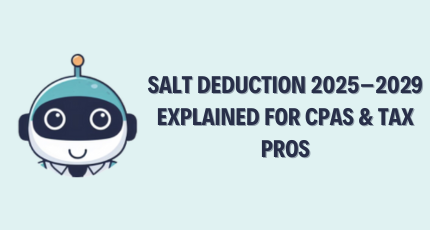 SALT Deduction Explained – 2025–2029 Rules, Cap, Examples & Planning Tips