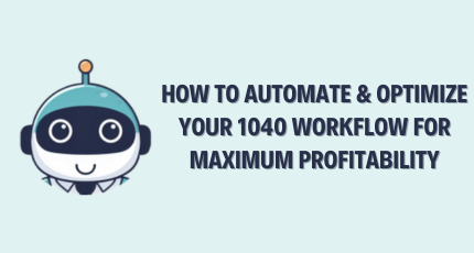 How to Automate & Optimize Your 1040 Tax Preparation using AI?